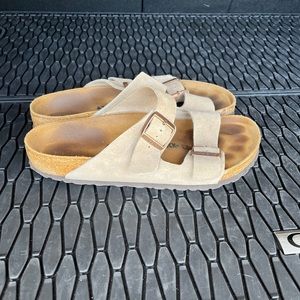 Birkenstock Arizona Taupe Suede Sandals Unisex 43 US 10